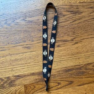 SF Giants Black Lanyard with Orange and White Logos